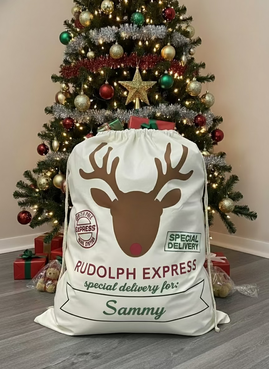 Santa Sacks - Jumbo Rudolph (27"x39")