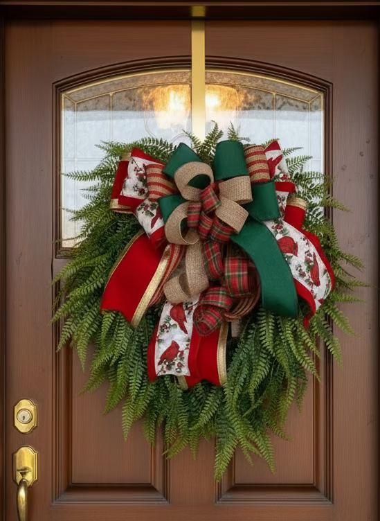 Holiday Cardinal Wreath