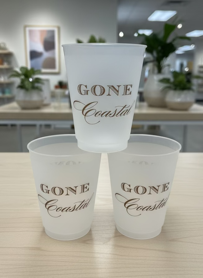 "Gone Coastal" Cups