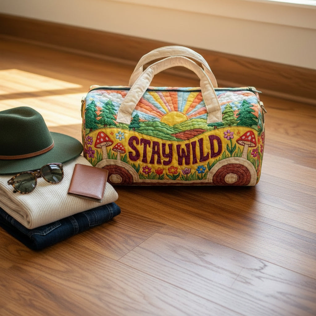 "Stay Wild" overnight bag