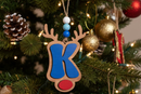 Personalized Reindeer Letter Ornament