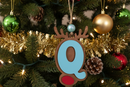 Personalized Reindeer Letter Ornament