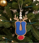 Personalized Reindeer Letter Ornament