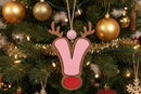 Personalized Reindeer Letter Ornament