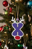 Personalized Reindeer Letter Ornament