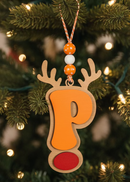 Personalized Reindeer Letter Ornament