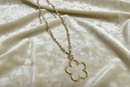 Gold Flower Necklace Set