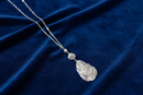 Silver Oyster Shell Necklace Set