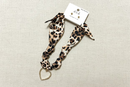Leopard Scarf/Heart Pendant Necklace Set