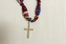 Cross Pendant Scarf Necklace Sets
