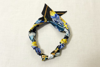 Yellow/Black Scarf Necklace
