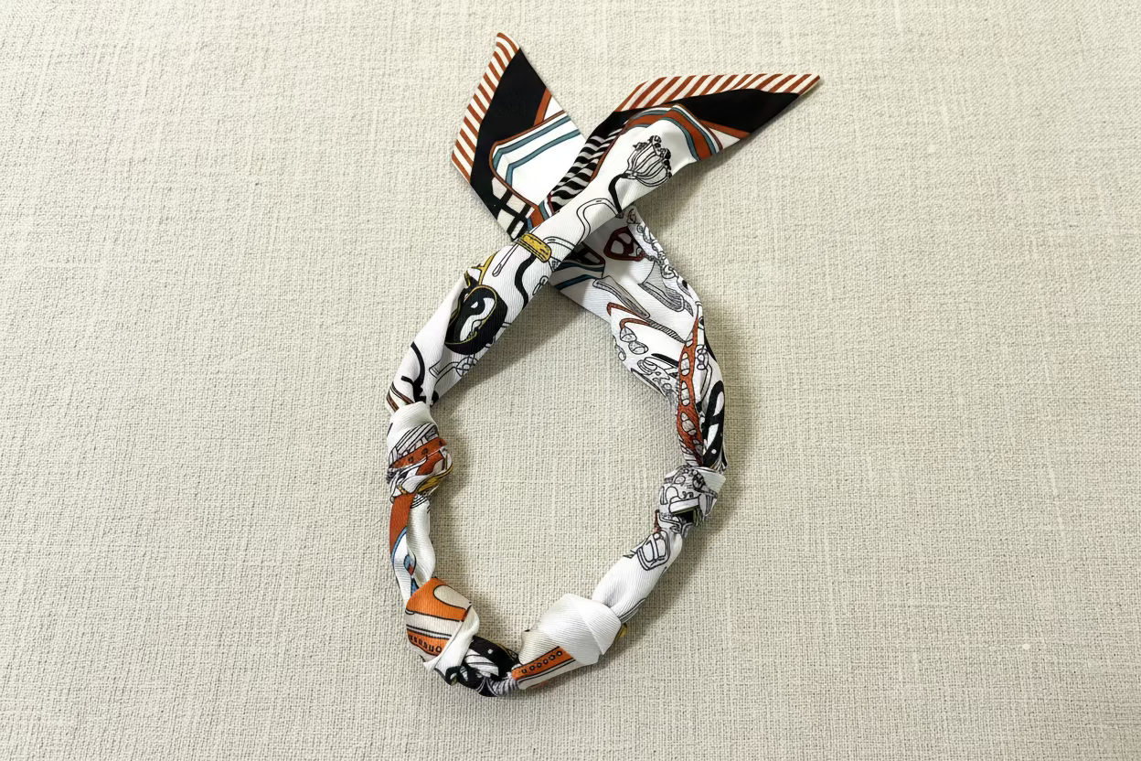 Brown/Black Scarf Necklace