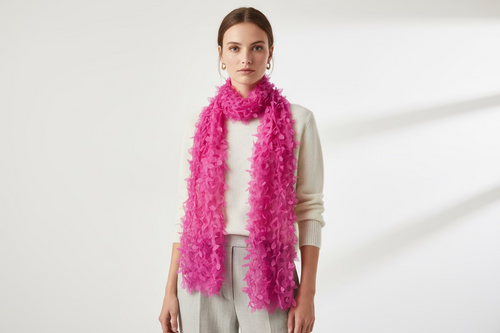 Pink Flutter Scarf