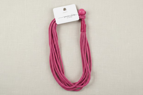 Pink Corded Necklace and Bracelet