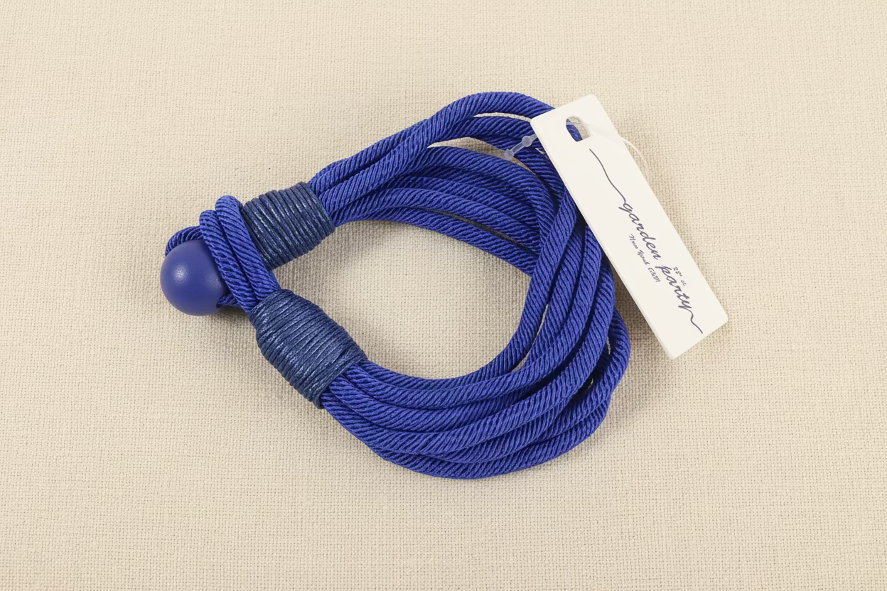 Blue Corded Necklace and Bracelet