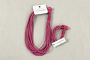 Pink Corded Necklace and Bracelet