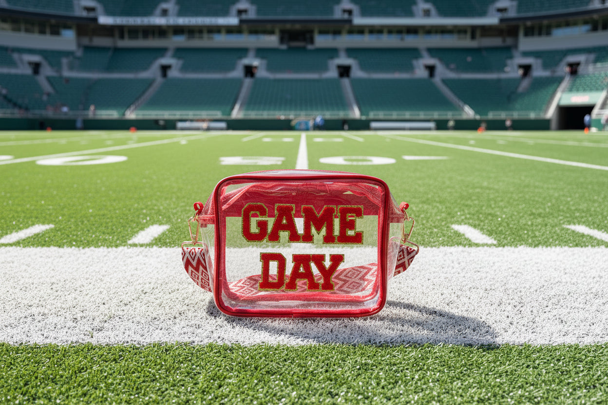 Game Day clear tote bag