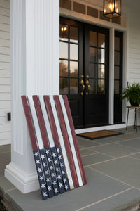 wooden American Flag
