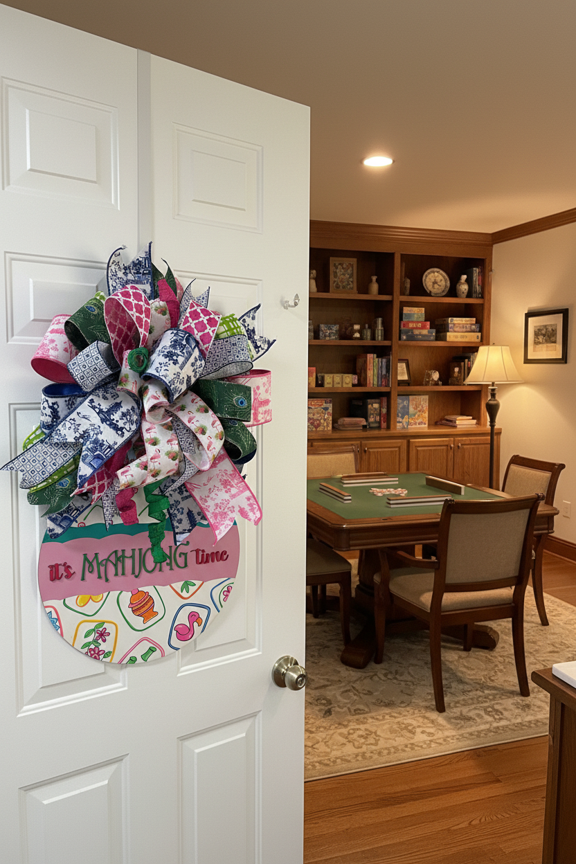 Custom MahJong Door Hanger