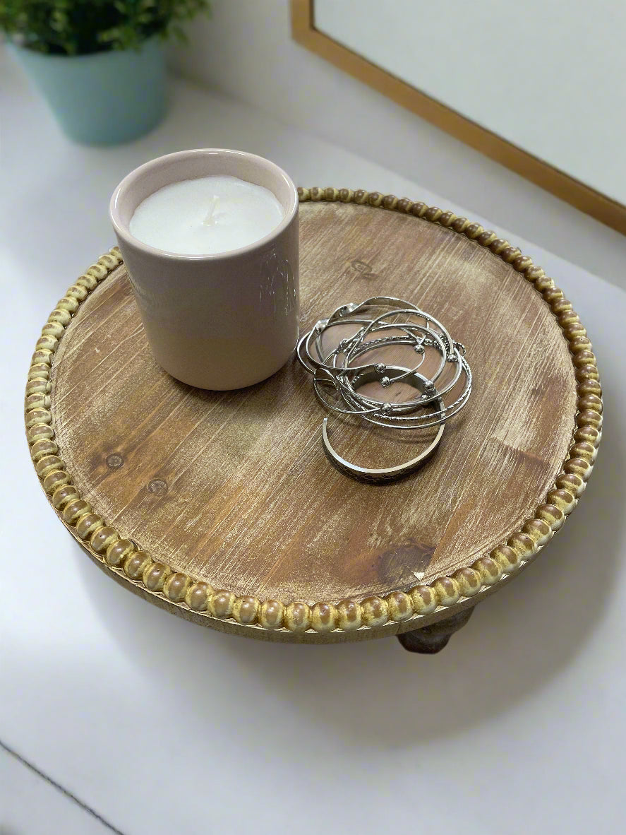 Beaded Wooden Display Riser