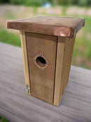 Copper Roof Cedar Birdhouse