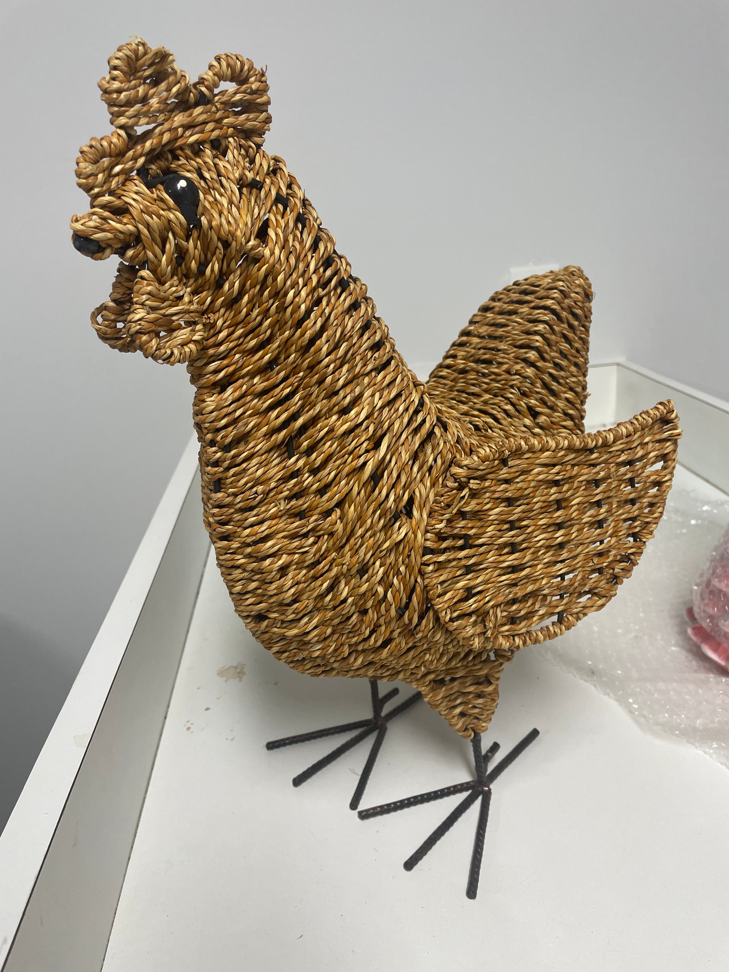 Rattan Wicker Rooster