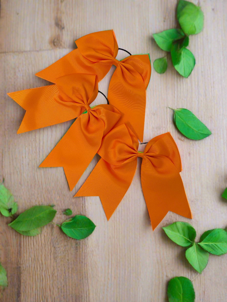 Orange Grosgrain Hairbow