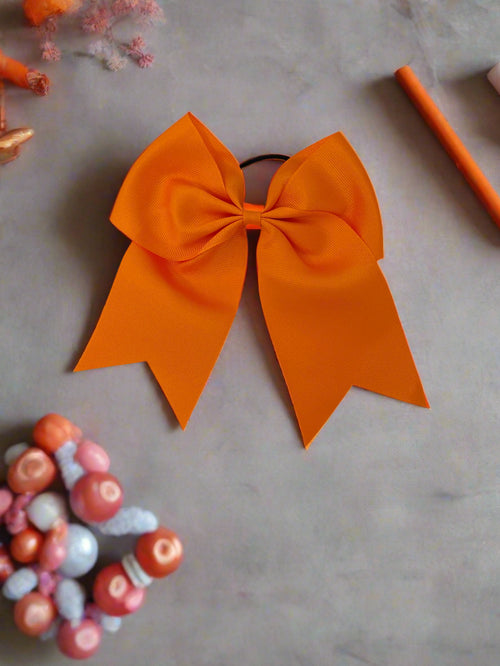 Orange Grosgrain Hairbow