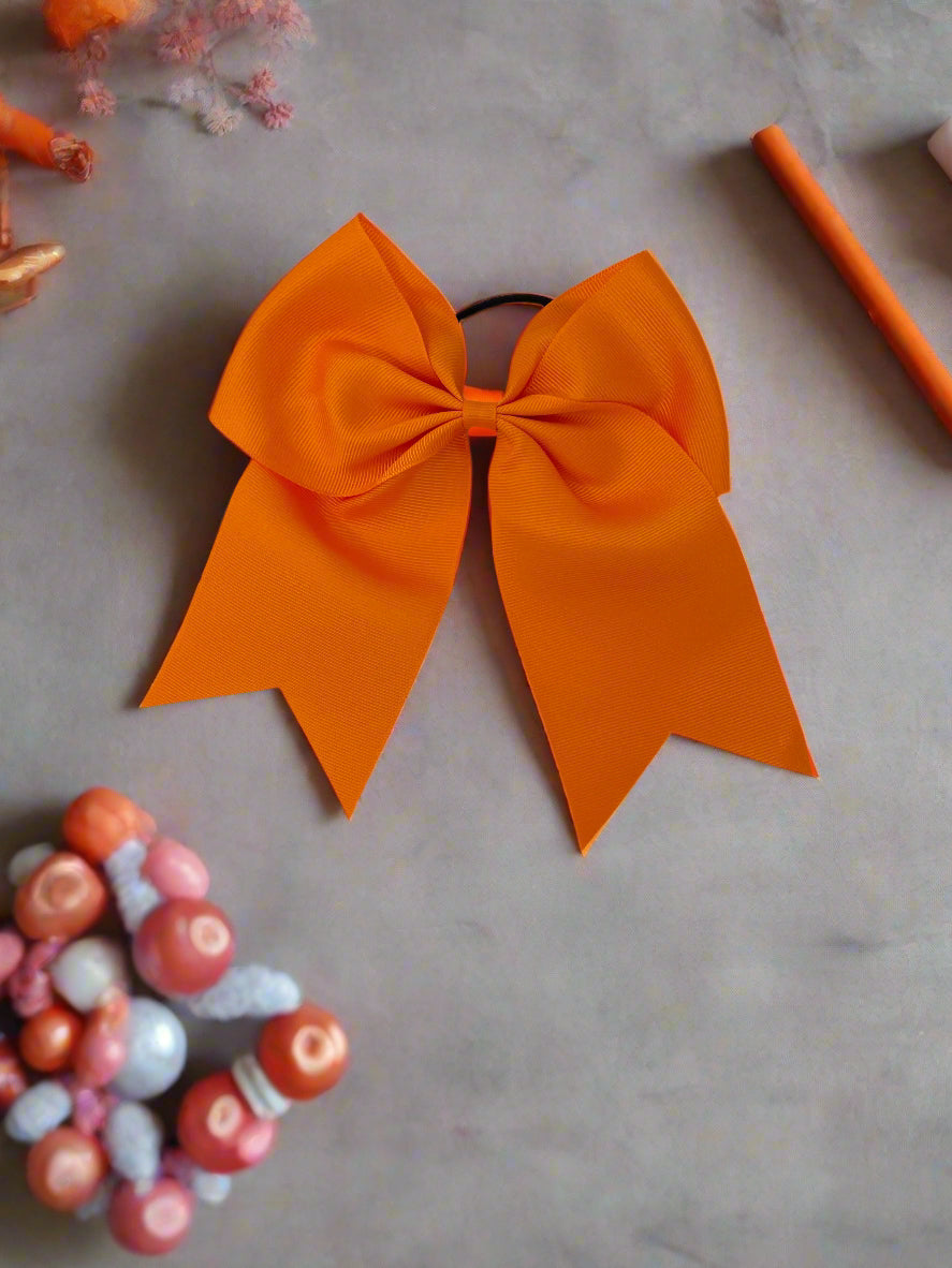 Orange Grosgrain Hairbow