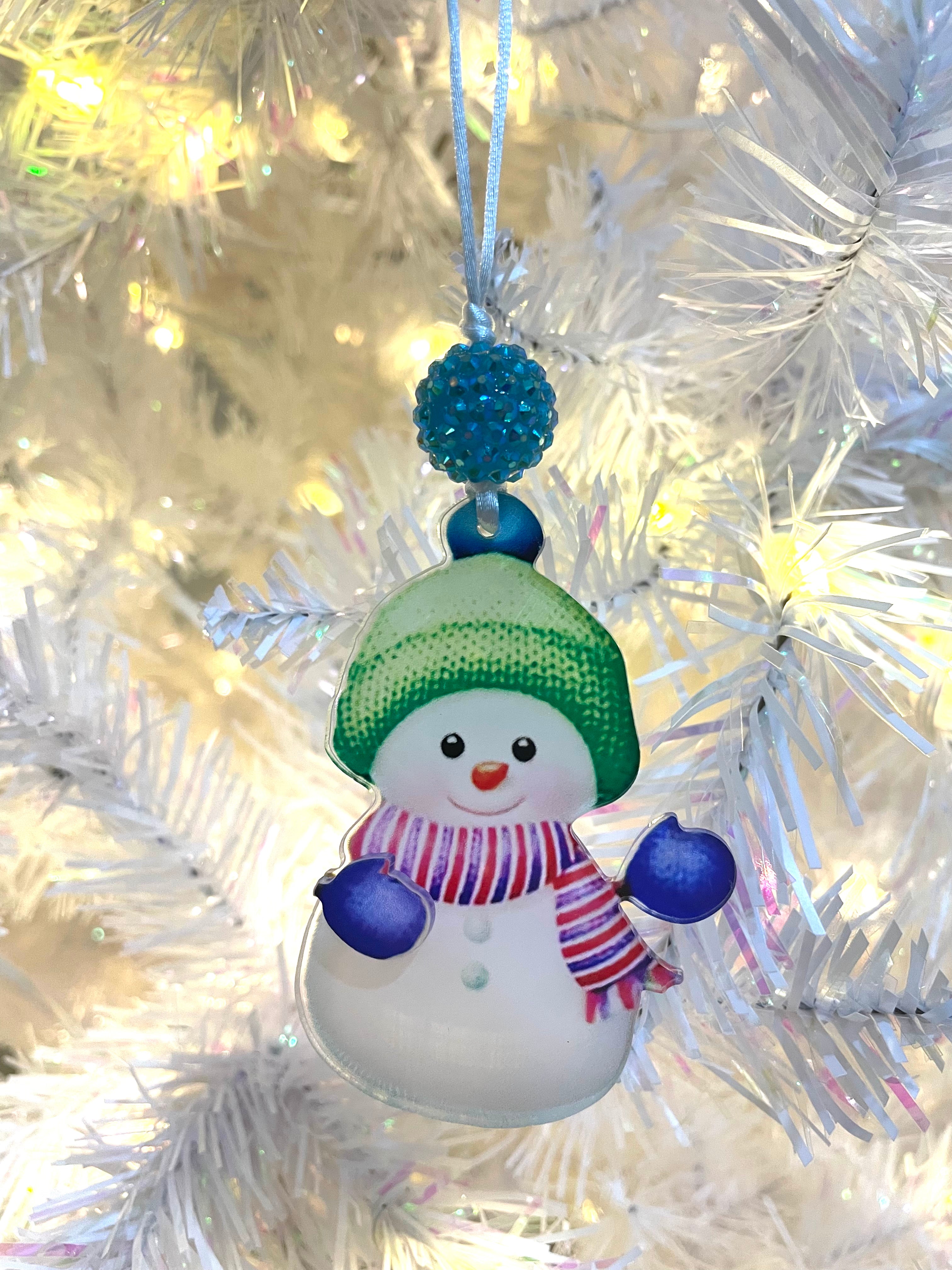 Acrylic Snowman Ornaments