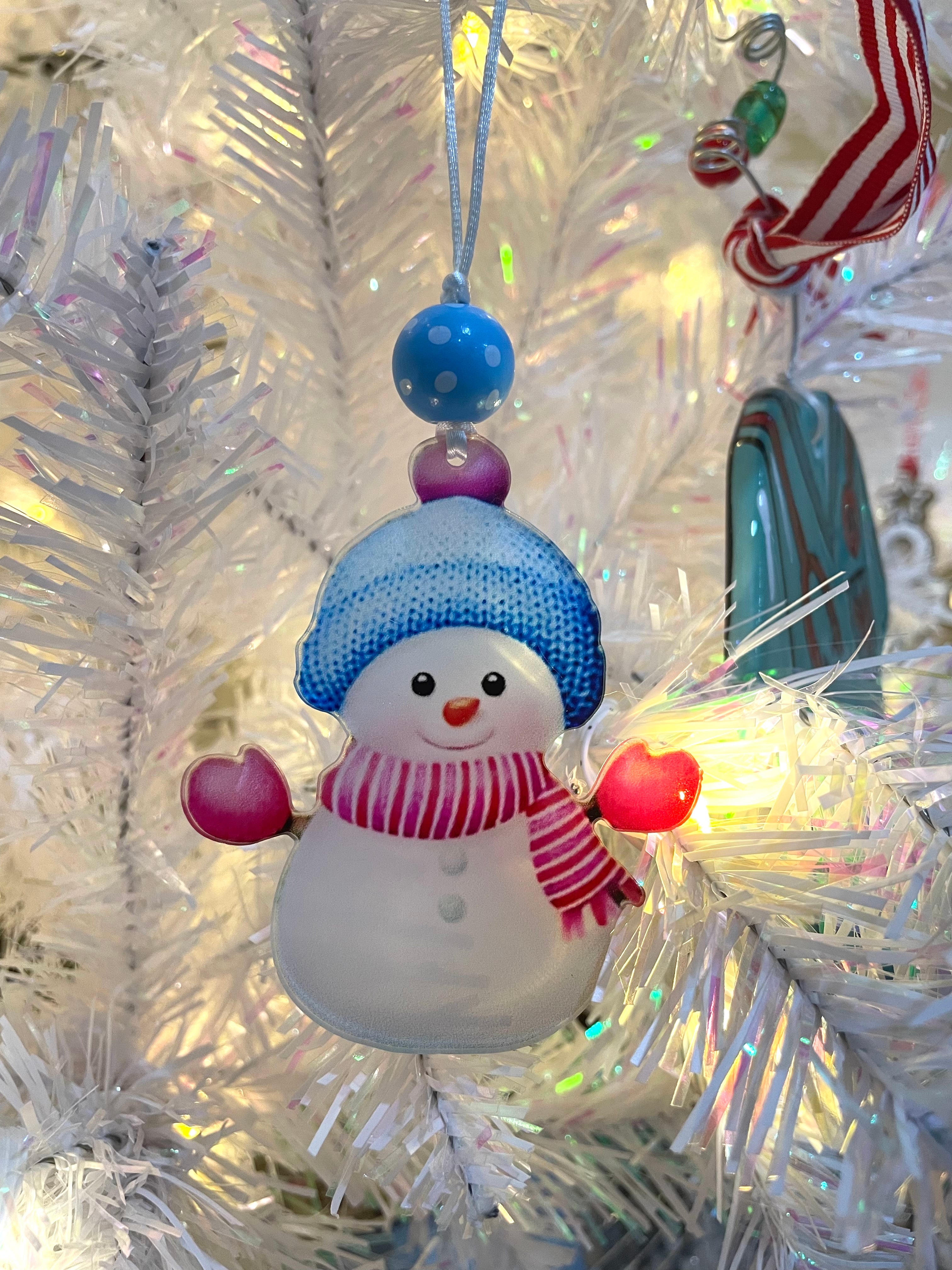 Acrylic Snowman Ornaments
