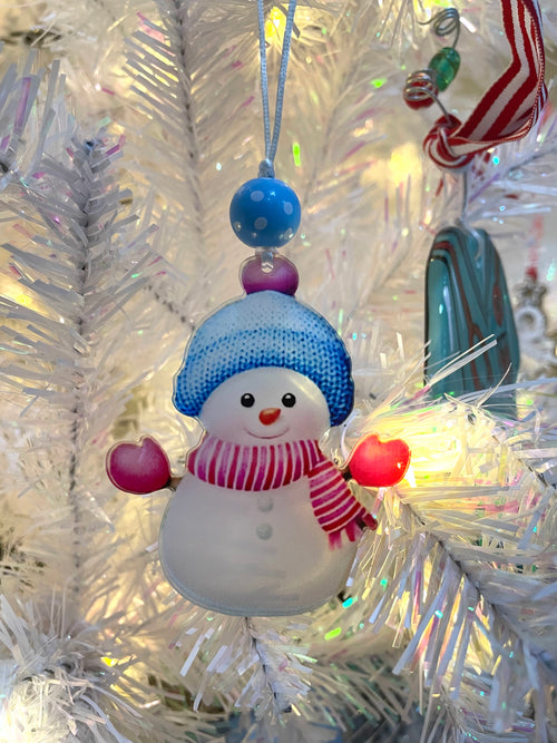 Acrylic Snowman Ornaments