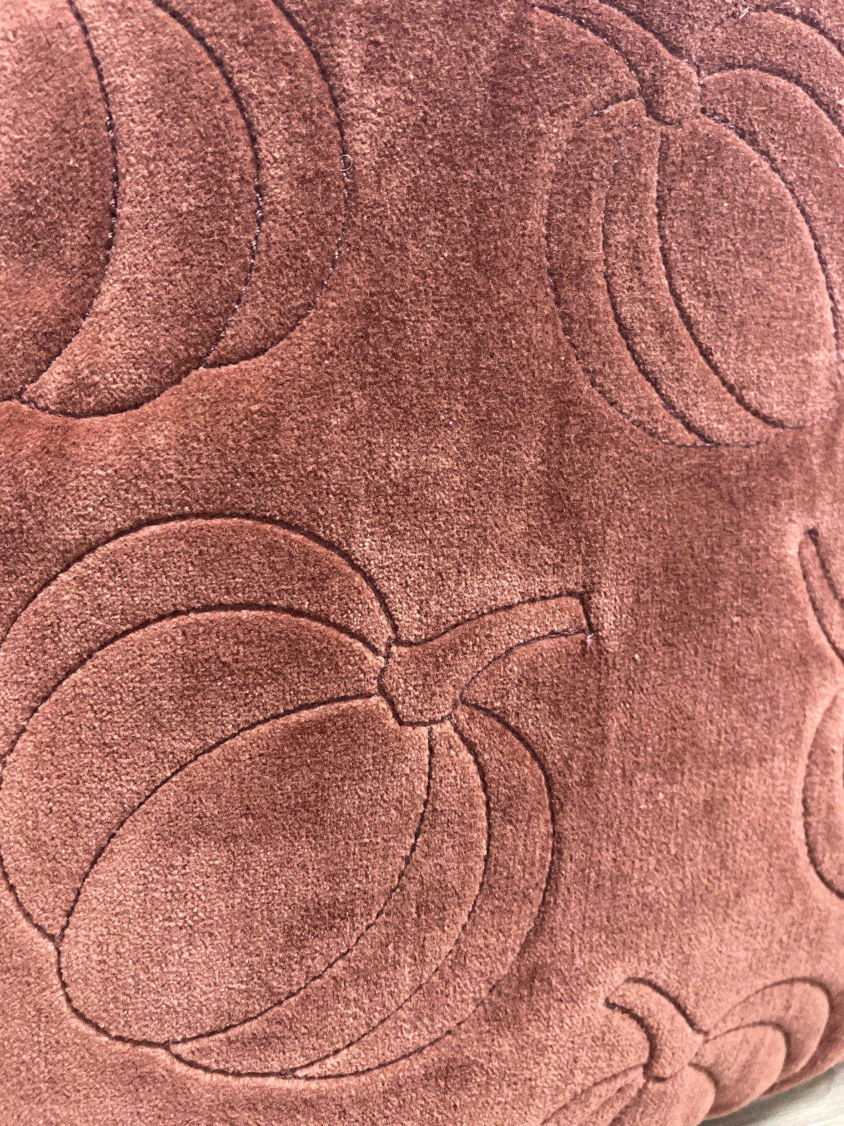 Velvet Pumpkin Throw Pillow