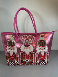 Pink Sequin Nutcracker Tote