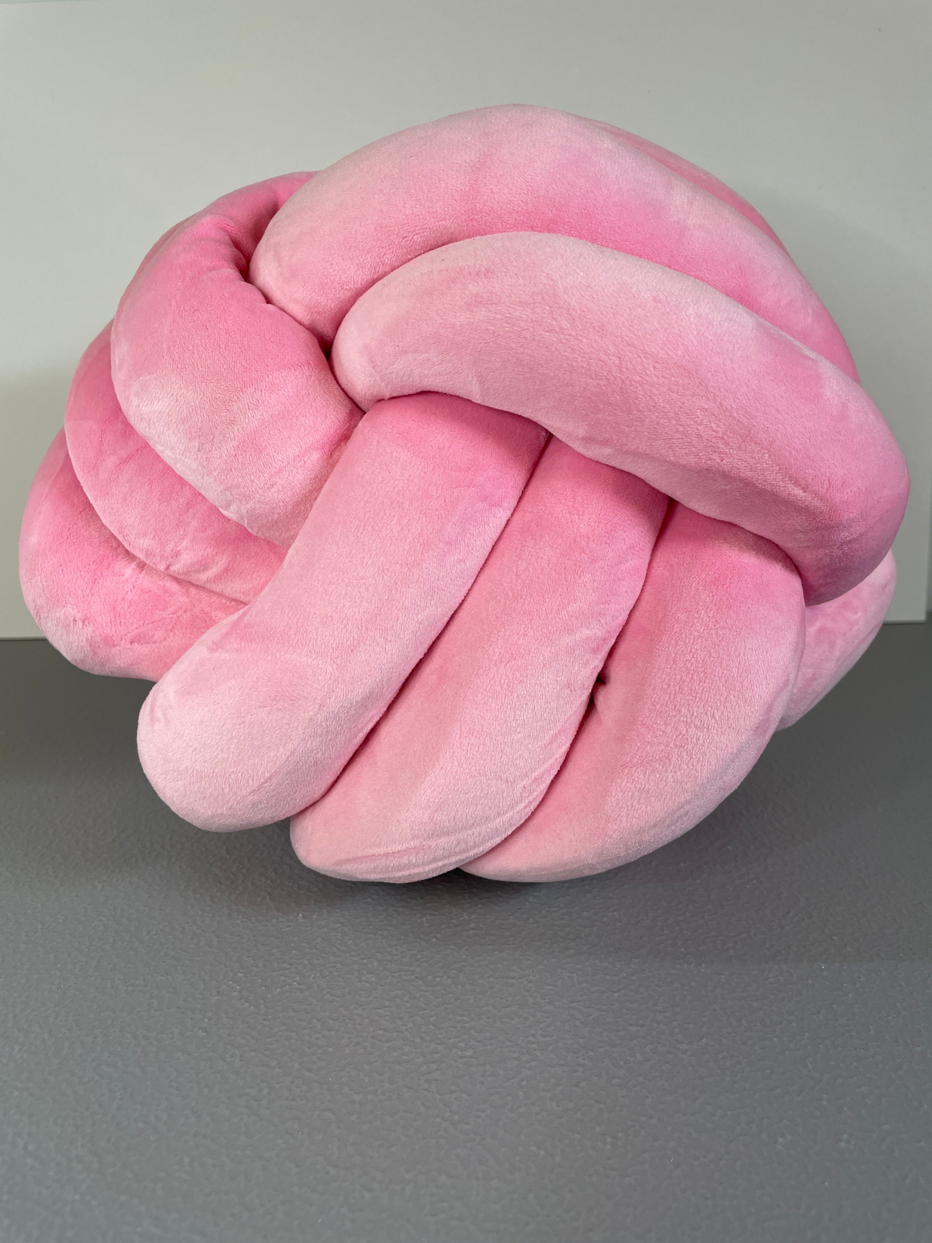 Pink Knot Ball Pillow