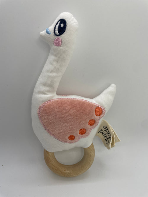 Apple Park Rattle- Swan