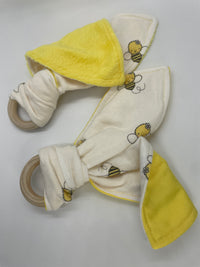Wood Ring Baby Teether - Bumblebees