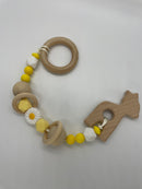 Wood and Silicone Teething Cord - Deer