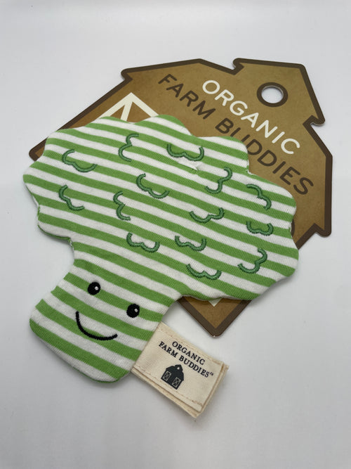 Apple Park Organic Farm Buddies Crinkle Broccoli Blankie