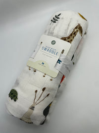 Little Unicorn "Safari Social" Swaddle Blanket