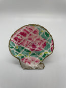 Decoupage Scallop Shell Ring Dish- Inspired by Lilly Pulitzer