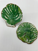 Scallop Shell Ring Dish and Sand Dollar Set
