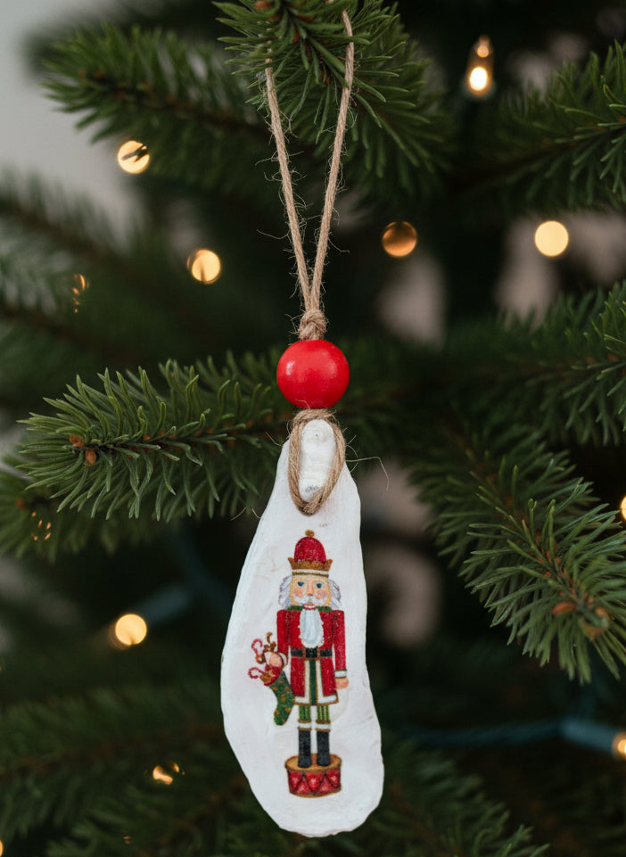 Nutcracker Oyster Shell Ornaments