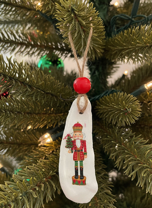 Nutcracker Oyster Shell Ornaments