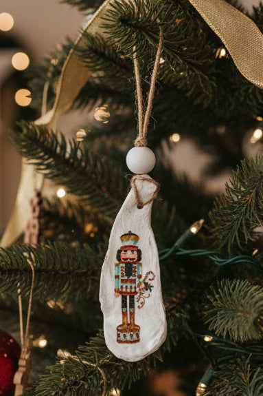 Nutcracker Oyster Shell Ornaments