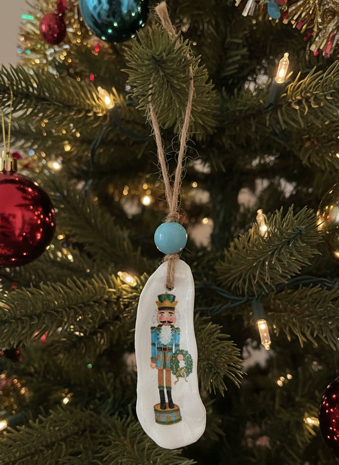 Nutcracker Oyster Shell Ornaments