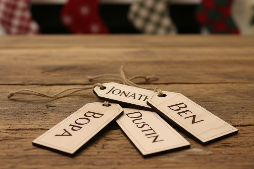 Wooden Name Tags
