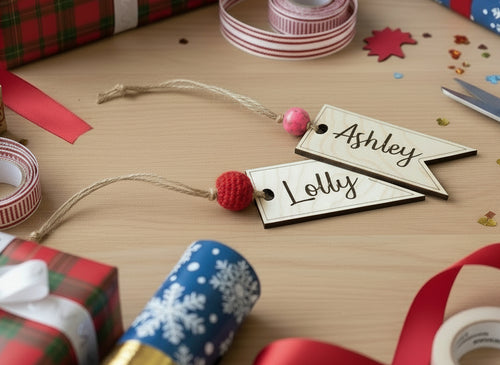 Wooden Name Tags