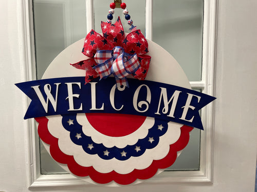 18" Doorhanger- Patriotic