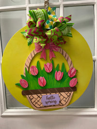 18" Doorhanger- Hello Spring